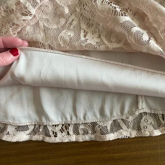 Gianni Bini Cream Lace Sleeveless Dress Women's 6 - Picture 8 of 12